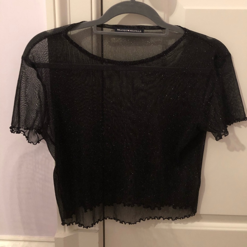 Black sheer top